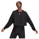 Adidas Γυναικείο φούτερ Aeroready Studio Loose Sweatshirt